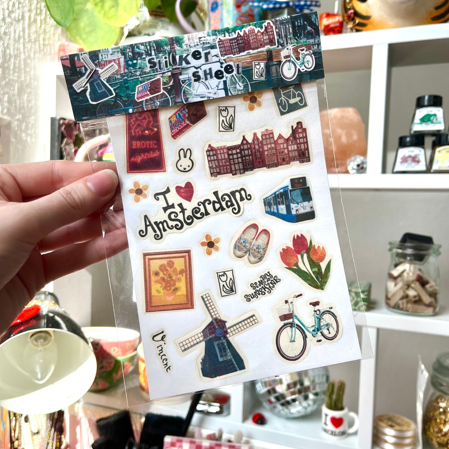 ‘with love, amsterdam’ sticker sheet