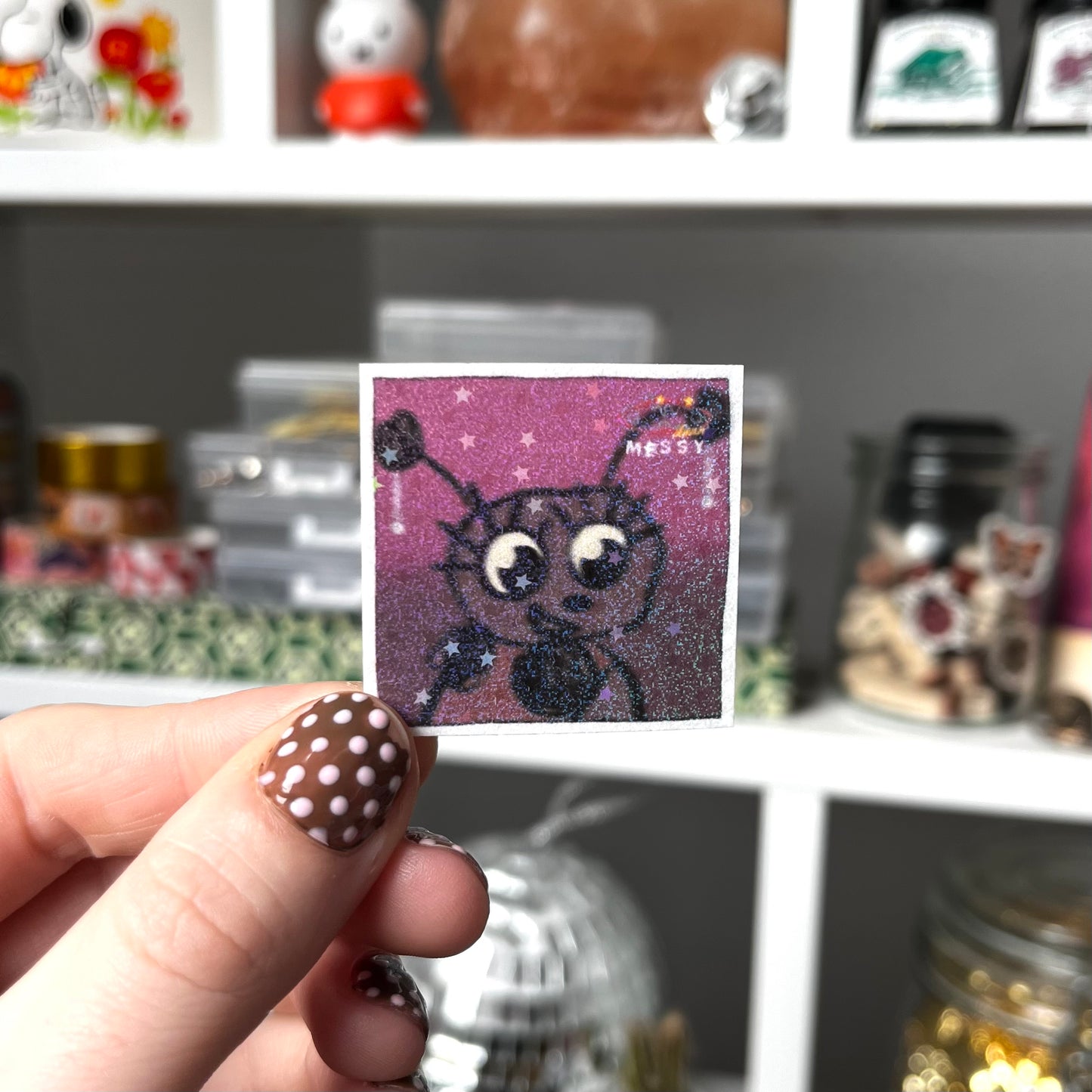 ‘messy’ sticker