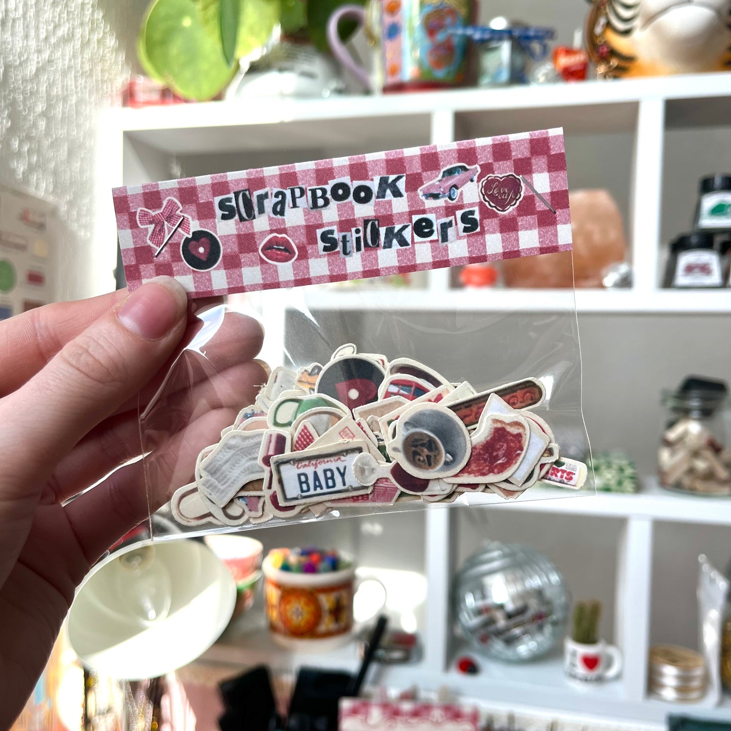 ‘rom com’ scrapbooking stickers