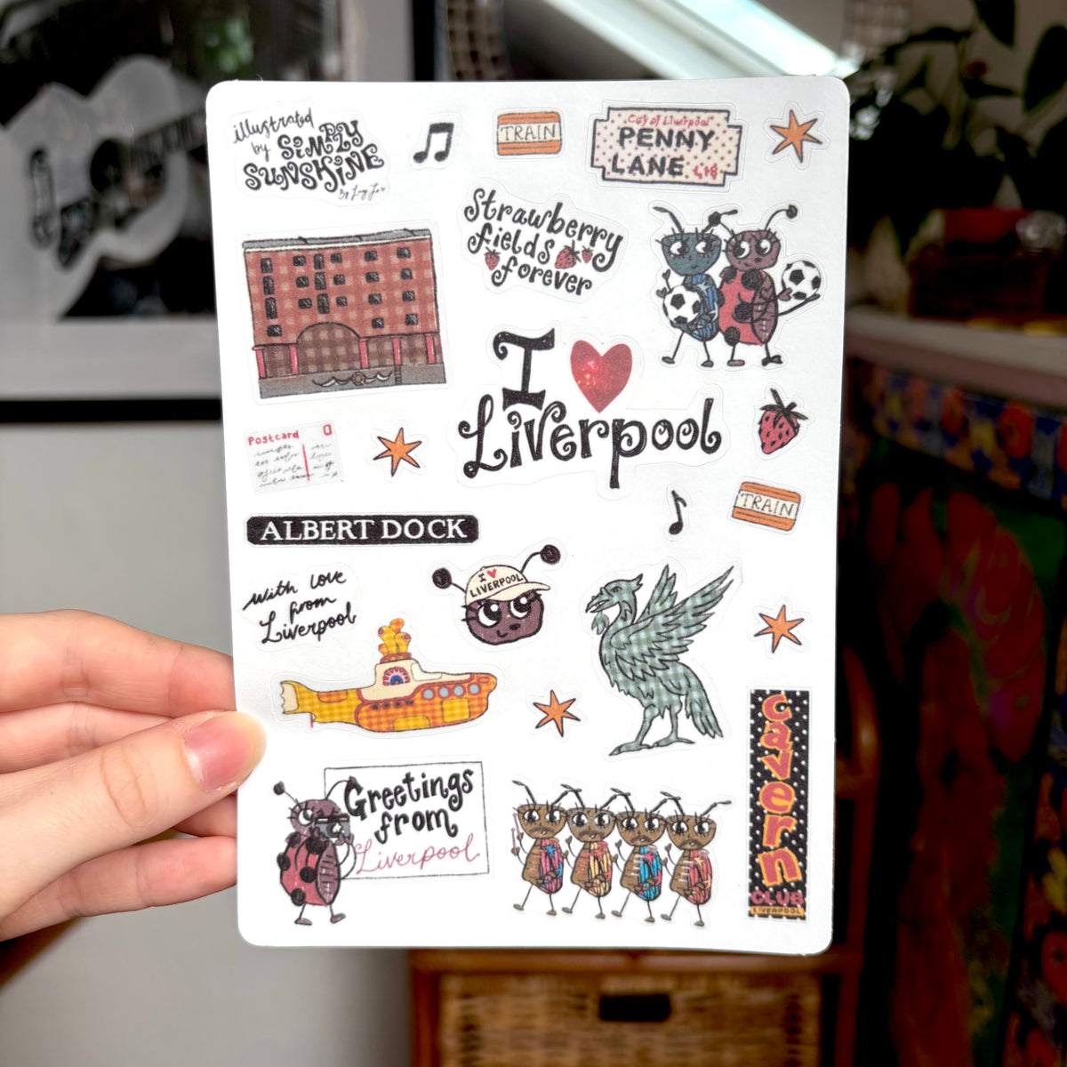 ‘with love, liverpool’ sticker sheet