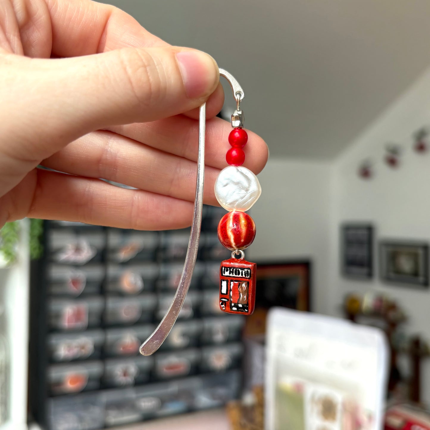‘photobooth’ charm bookmark (silver, no.1)