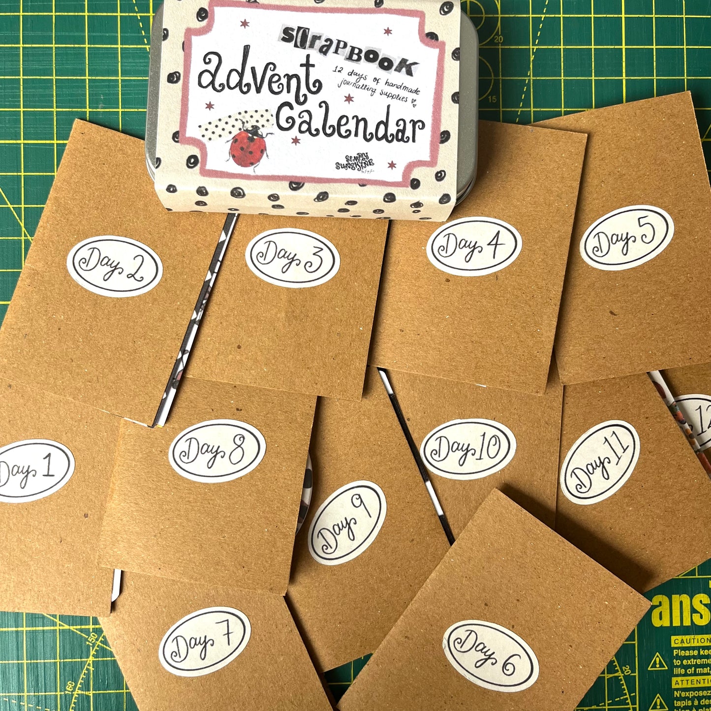 (PRE ORDER) journalling ADVENT calendar in a tin!