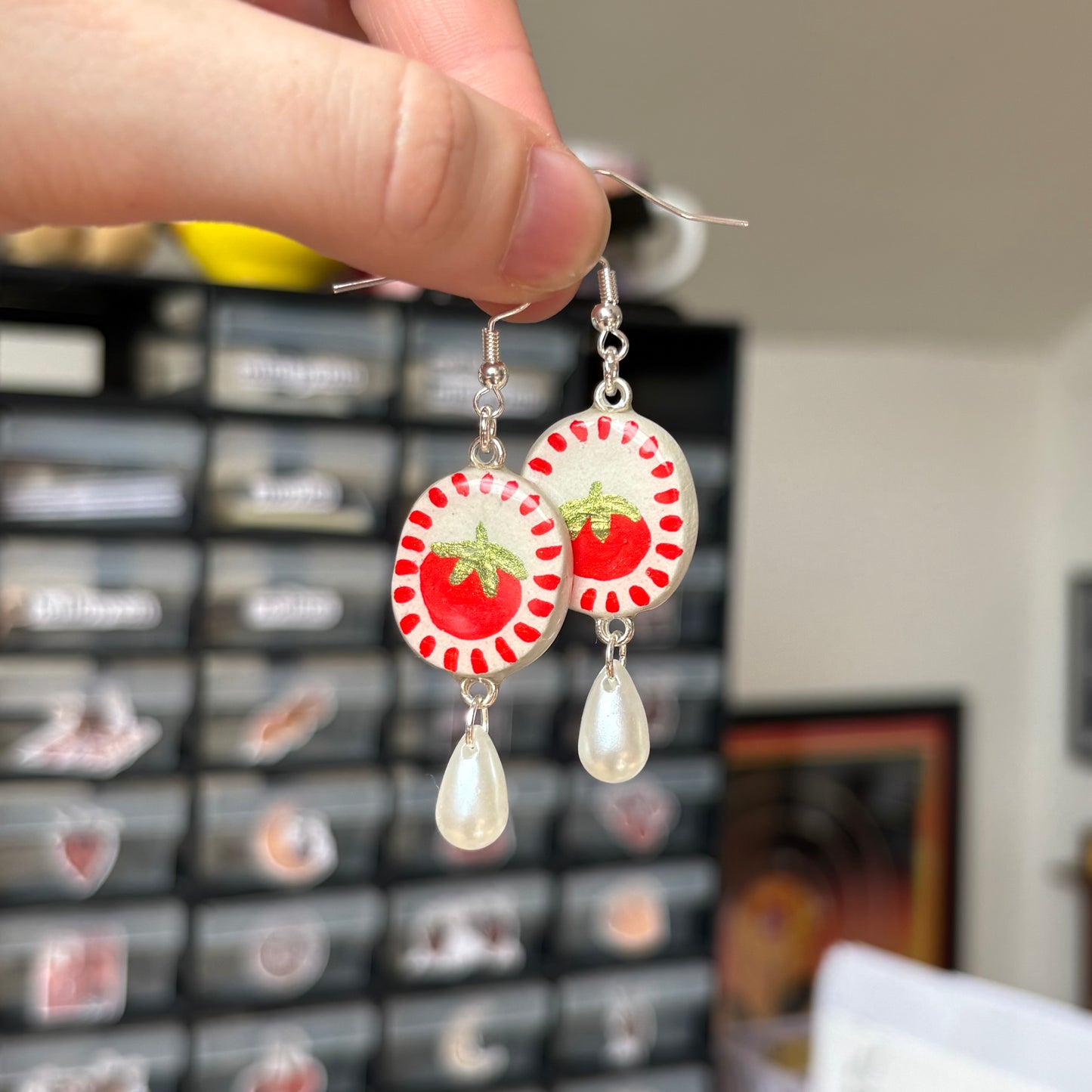 ‘tomatoes’ earrings (silver)