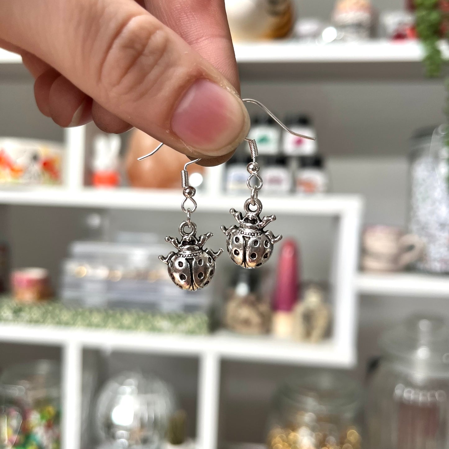 ‘ladybird’ earrings (silver)
