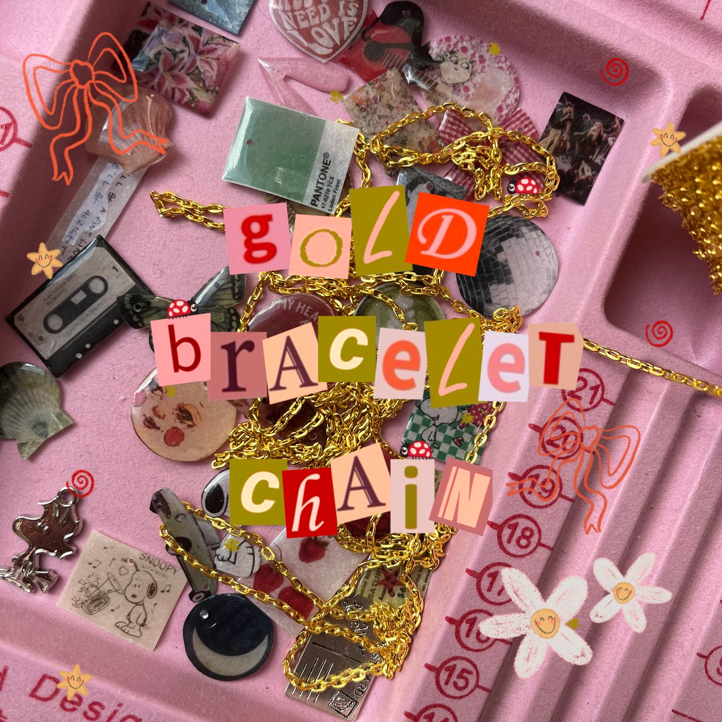 GOLD BRACELET CHAIN for custom charms