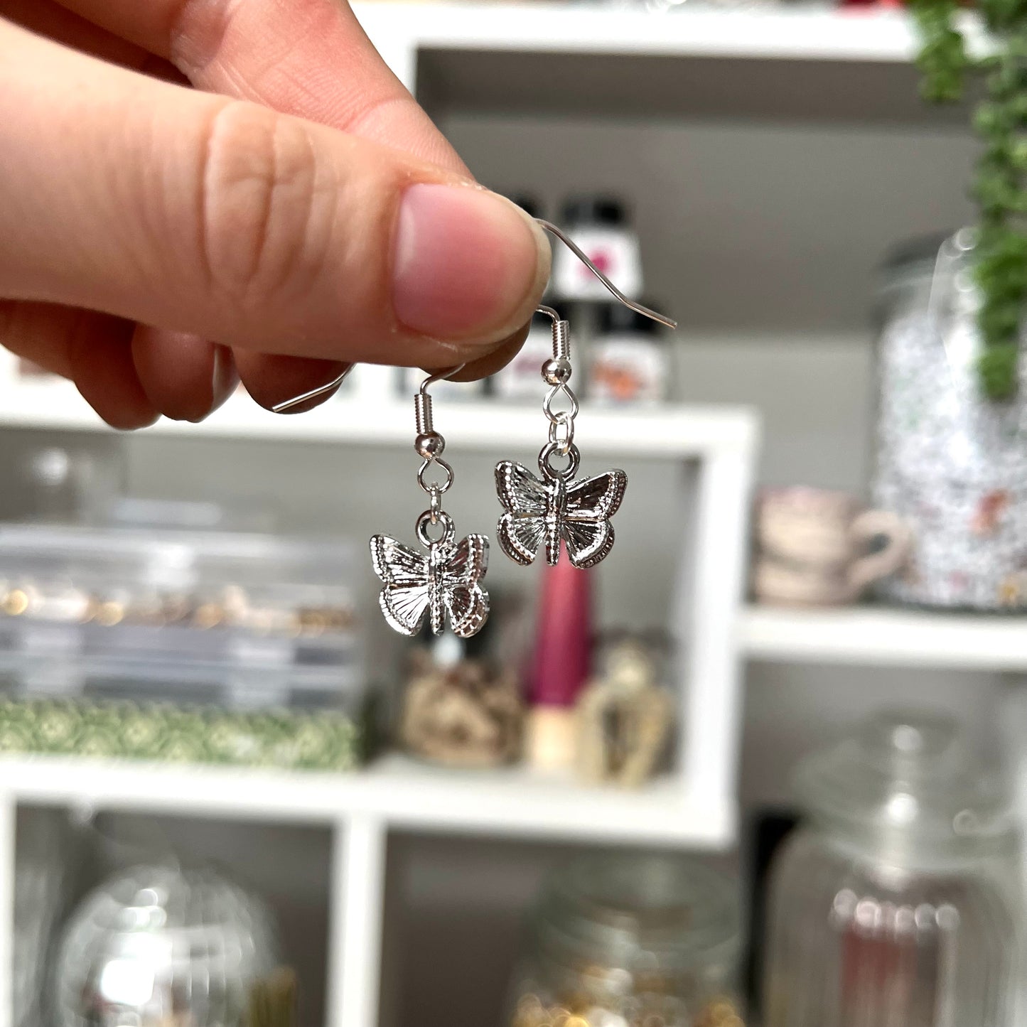 ‘butterfly’ earrings (silver)