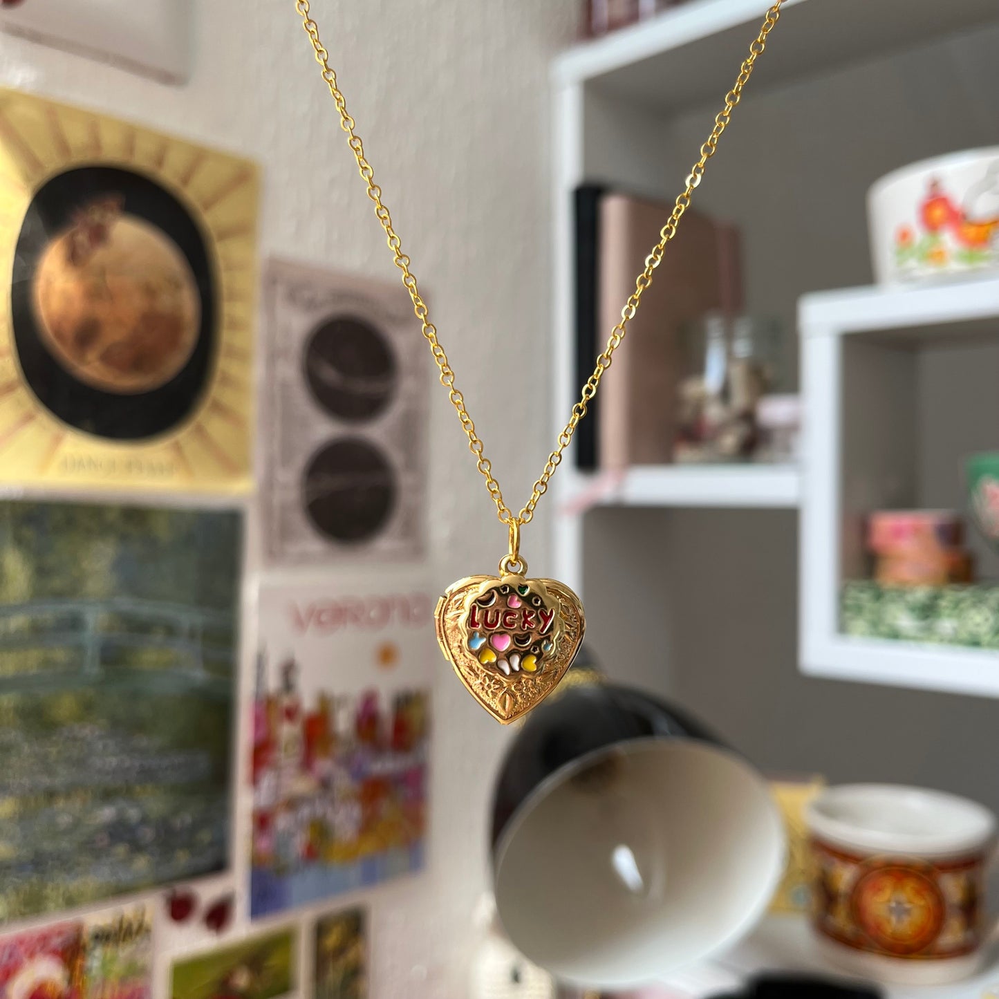 ‘happy go lucky’ necklace (gold)