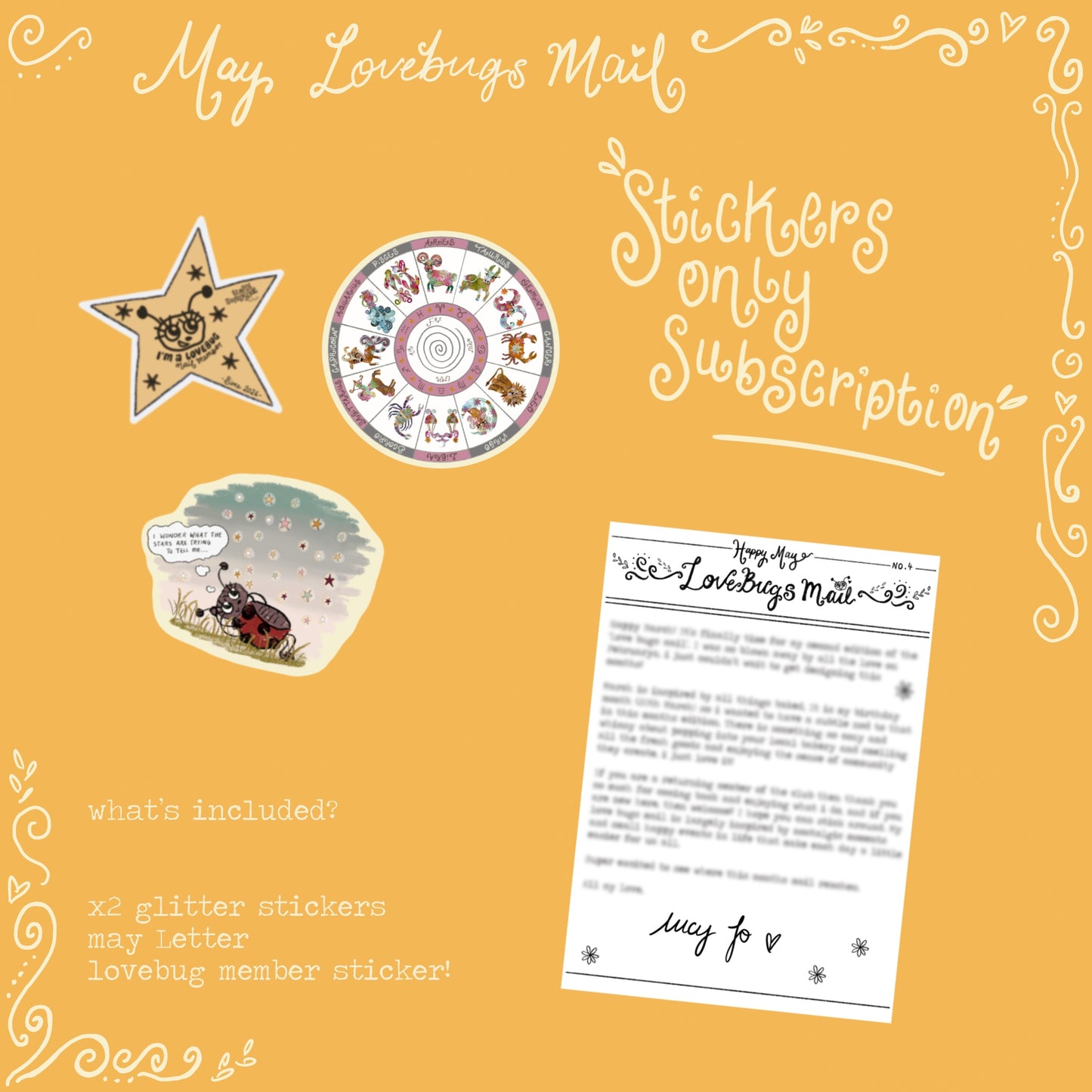 INCASE YOU MISSED IT: Lovebugs STICKER Mail no.4