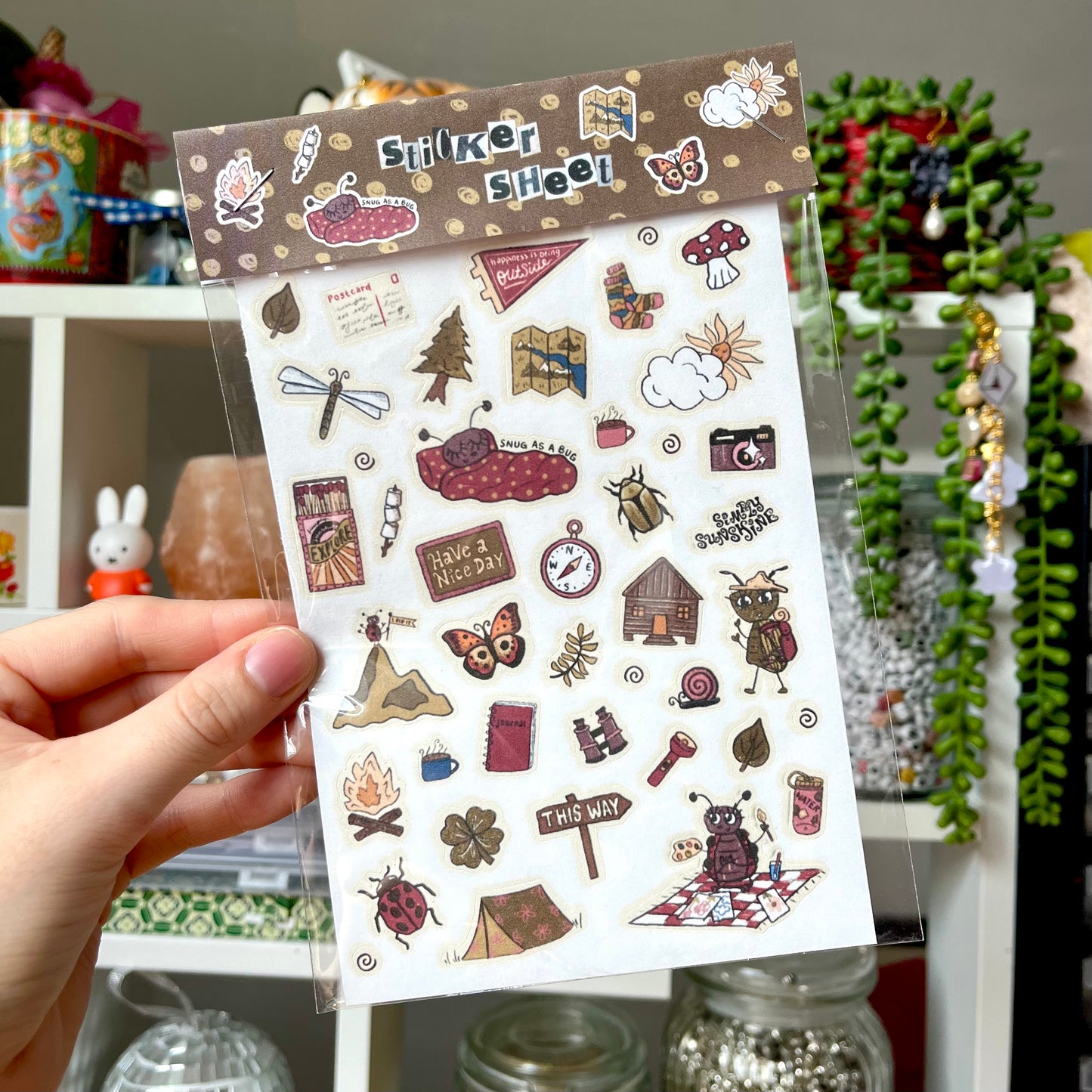 ‘outdoors’ sticker sheet