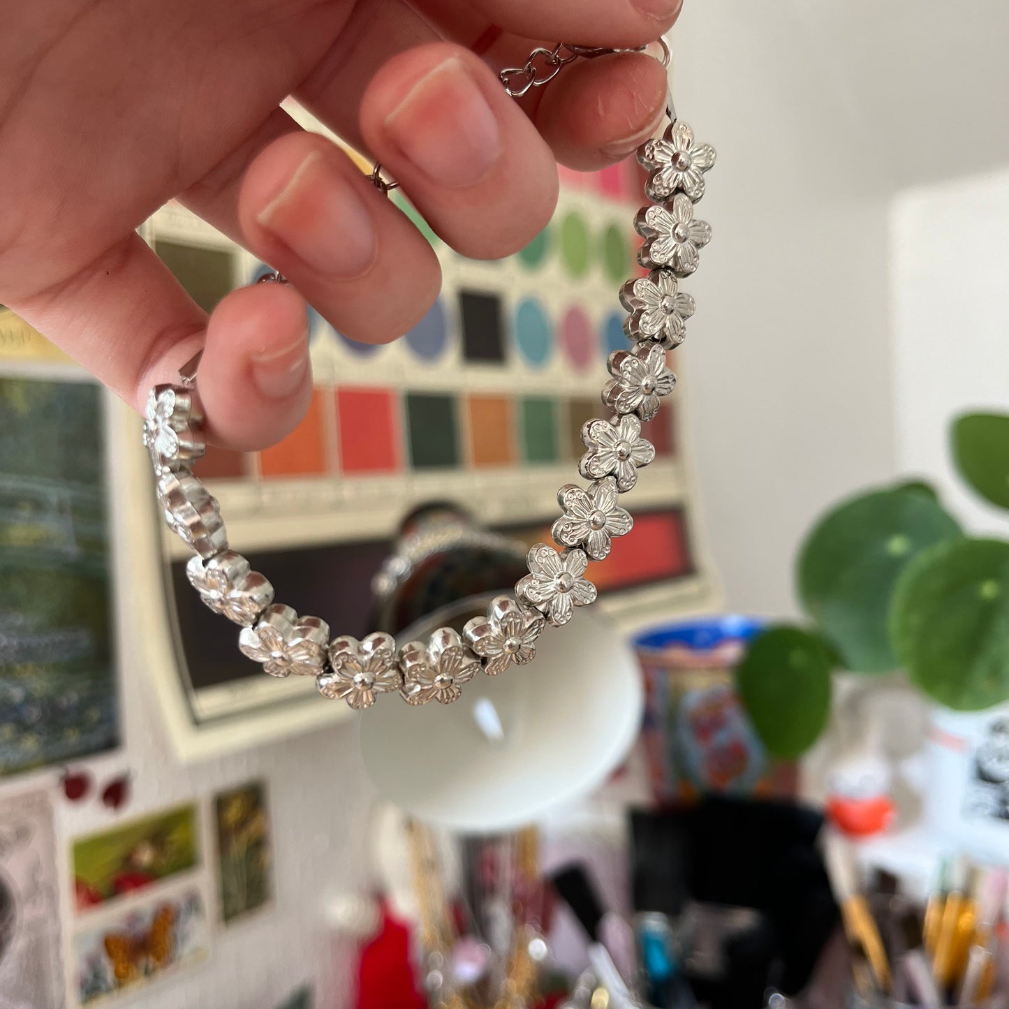 ‘daisy chain’ bracelet (silver)
