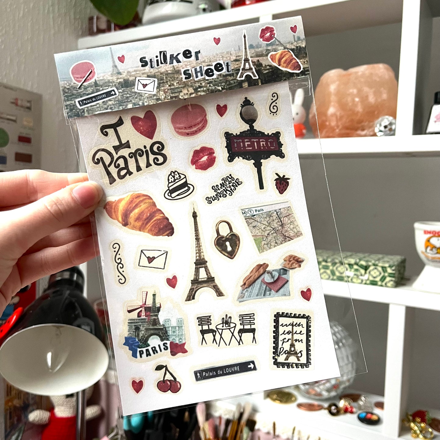 ‘with love, paris’ sticker sheet