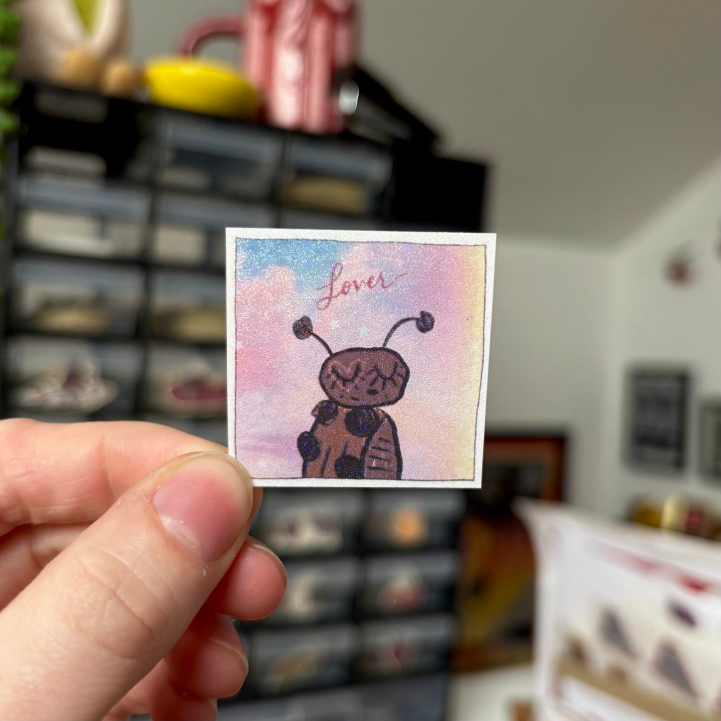 ‘lover’ sticker