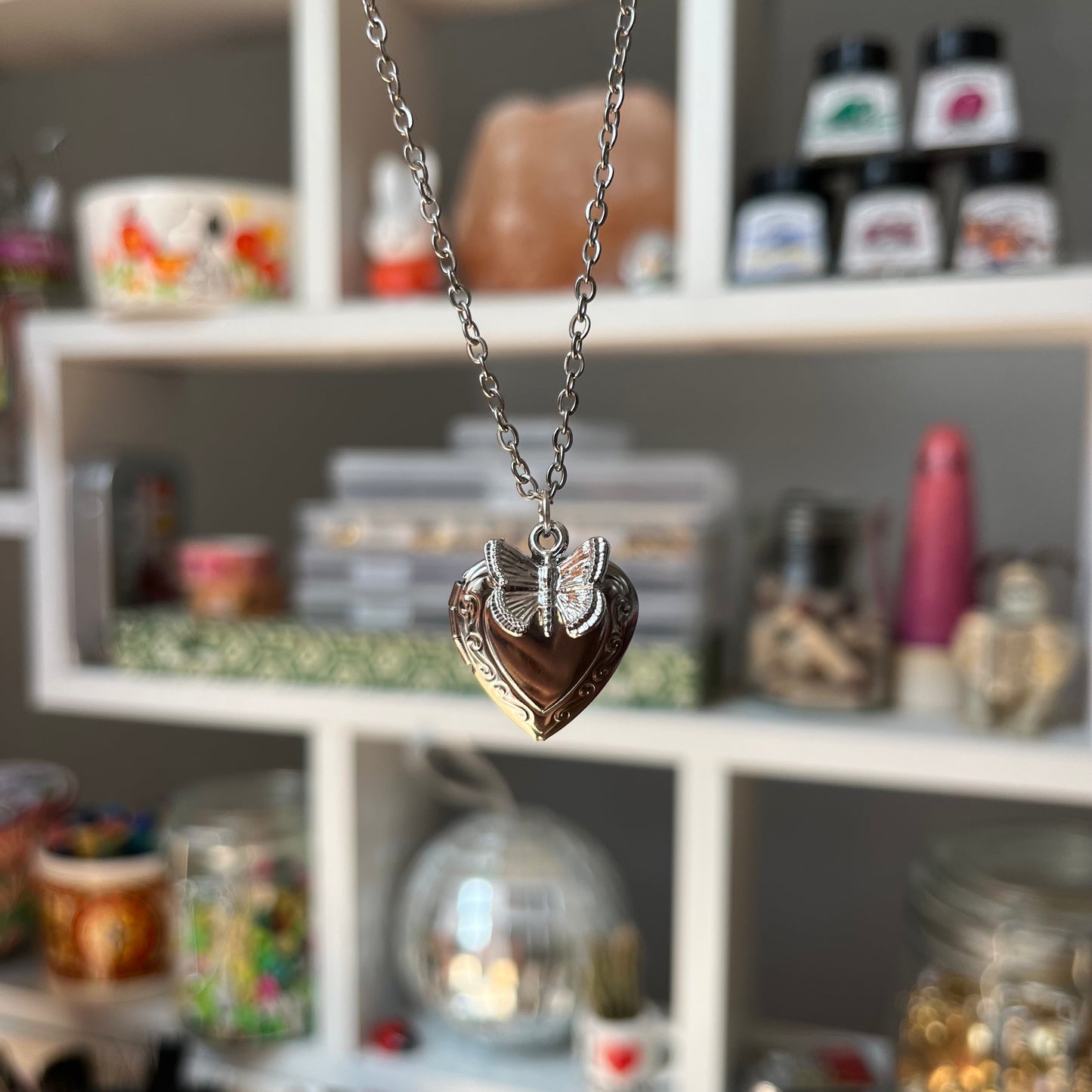 ‘butterfly’ necklace (silver)
