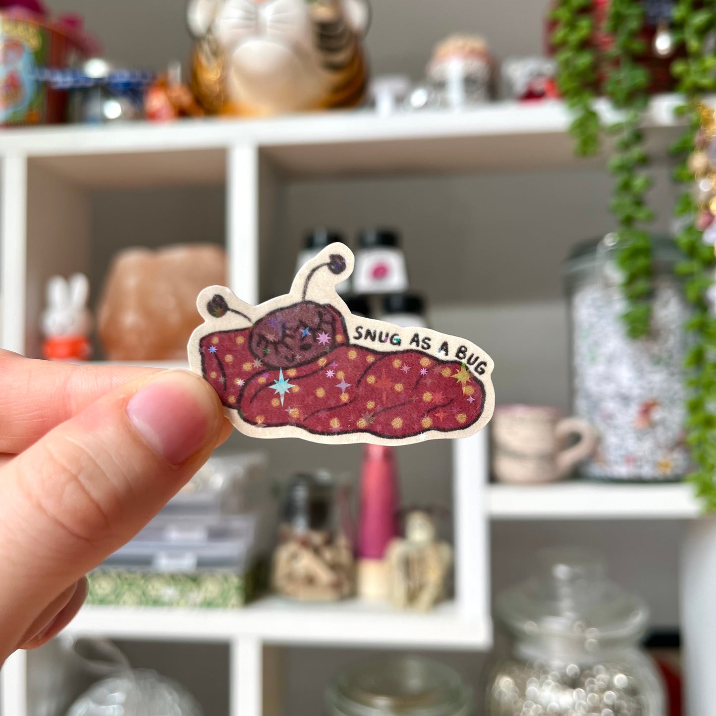 ‘snug as a bug’ sticker