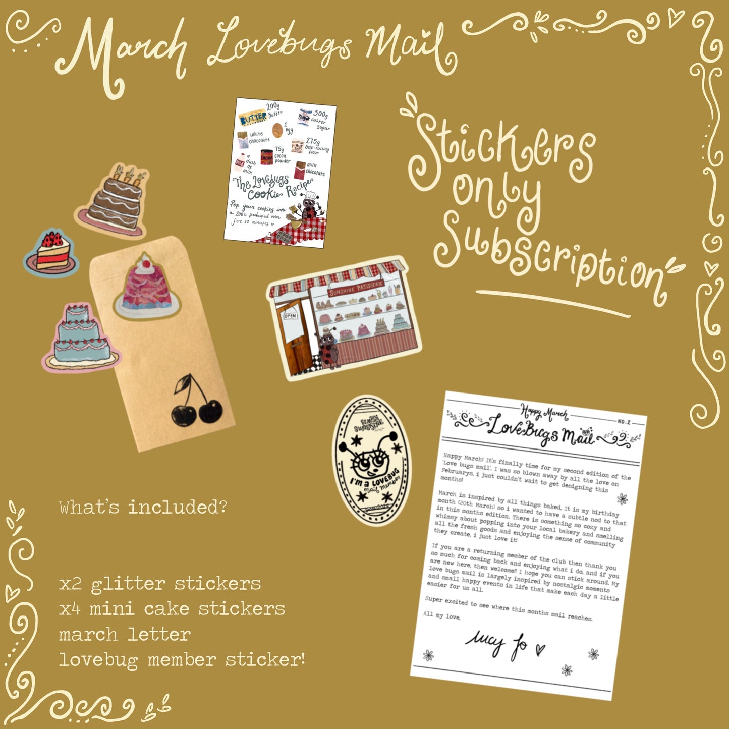 INCASE YOU MISSED IT: Lovebugs STICKER Mail no.2