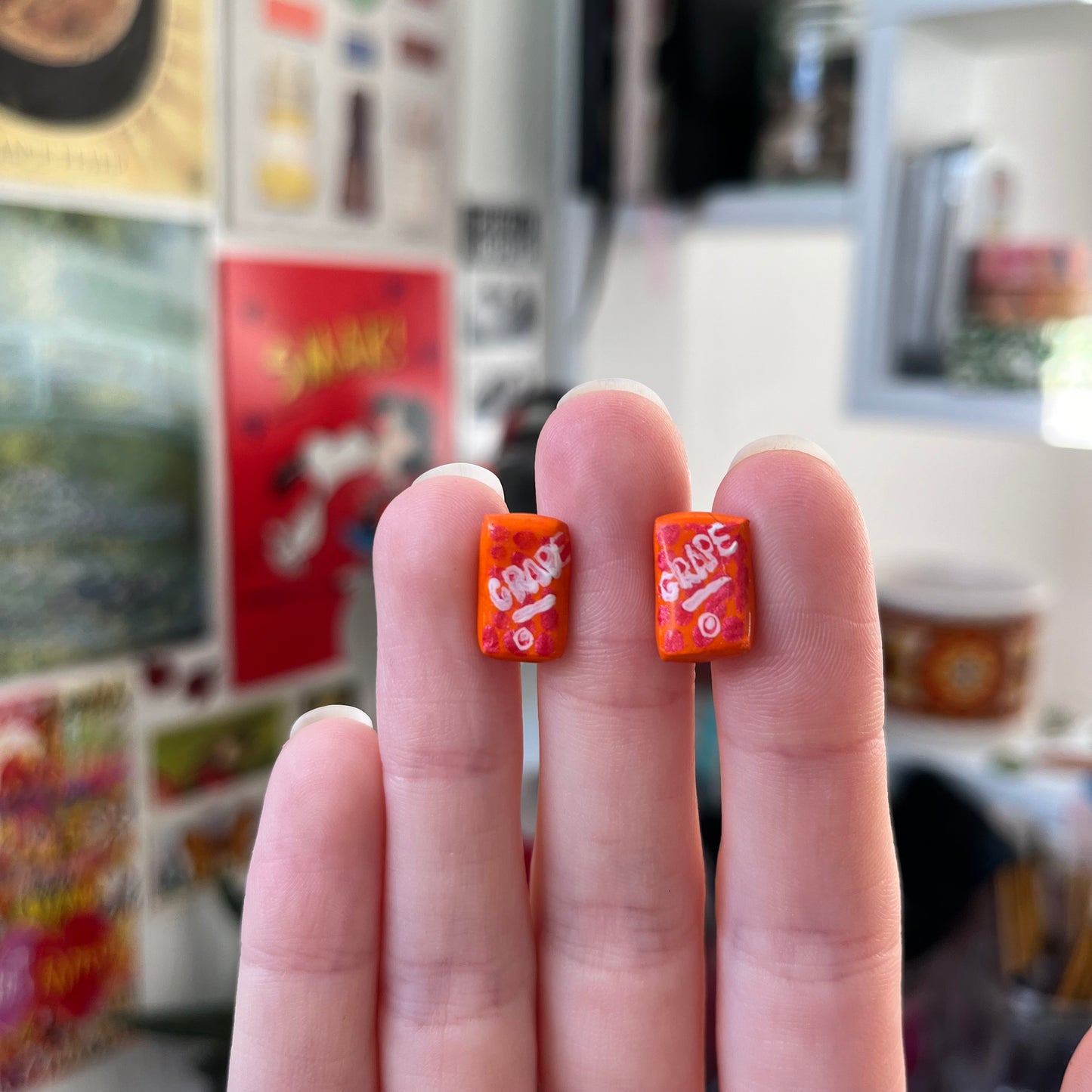‘fantastic mr fox’ stud earrings (gold)