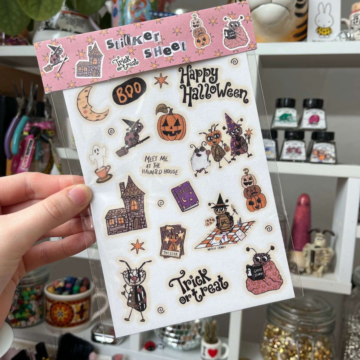 ‘spooky season’ sticker sheet