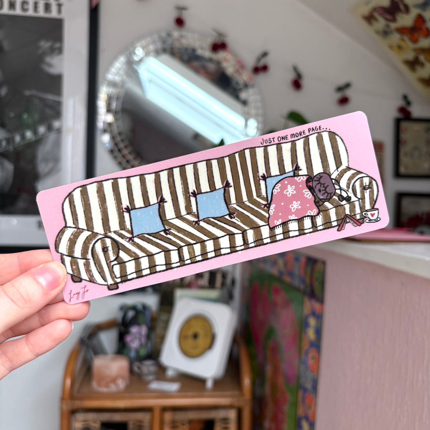 ‘just one more page’ bookmark