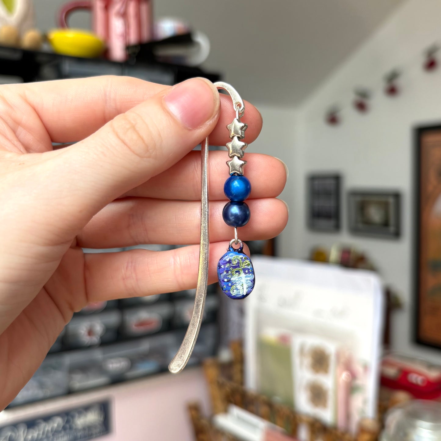‘whimsy’ charm bookmark (silver)