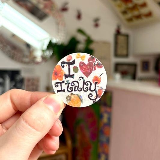 ‘i love italy’ sticker