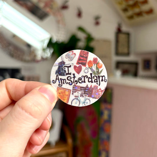 ‘i love amsterdam’ sticker