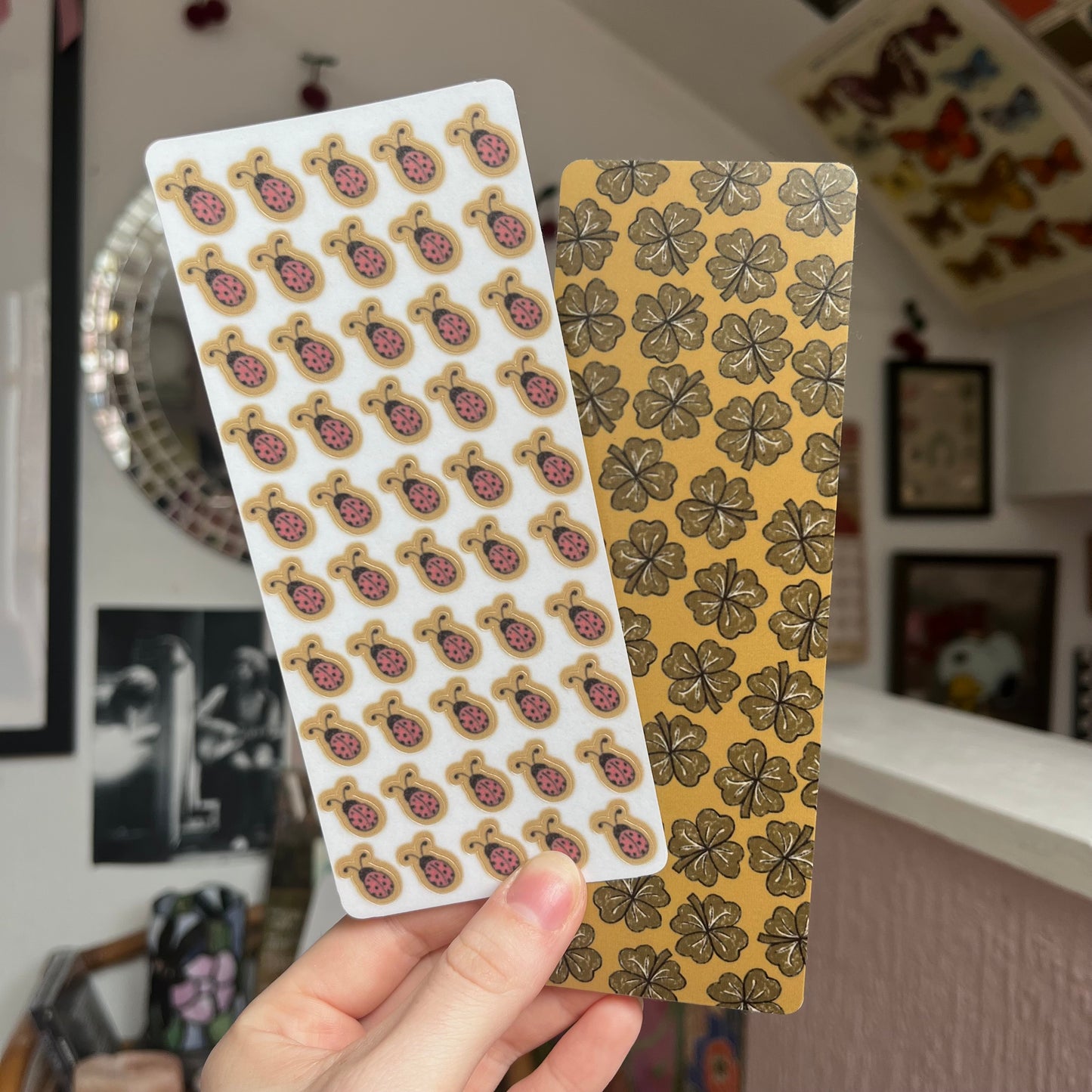 ‘lucky bugs’ bookmark reading tracker