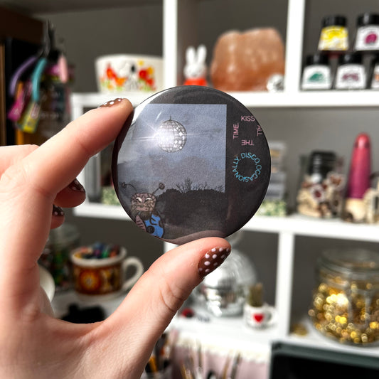 disco, occasionally’ badge
