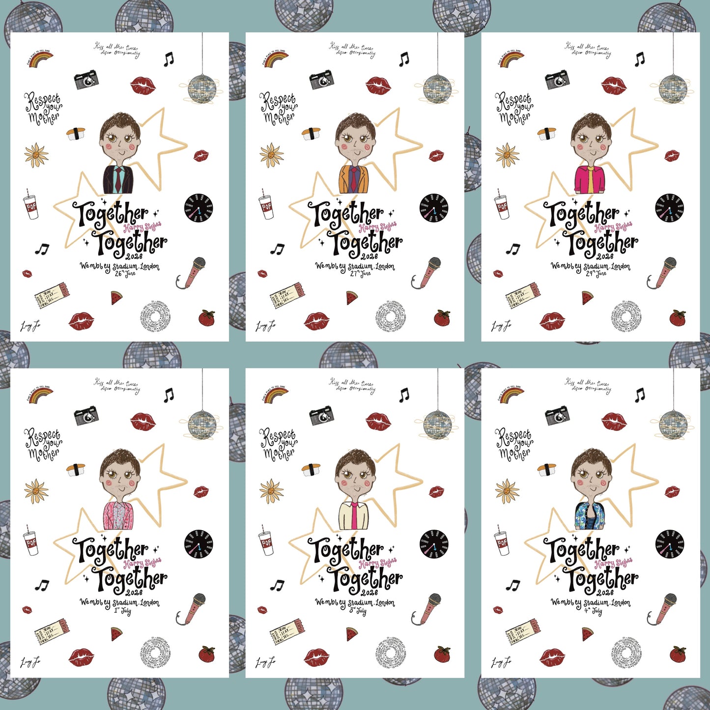‘together together ‘26’ LONDON prints