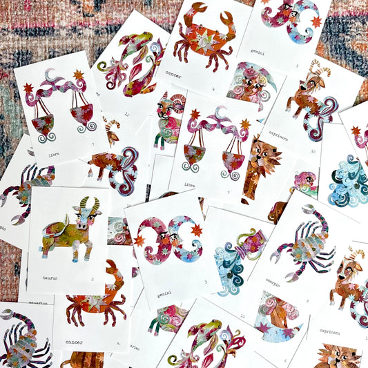 mystery mini ZODIAC prints !!
