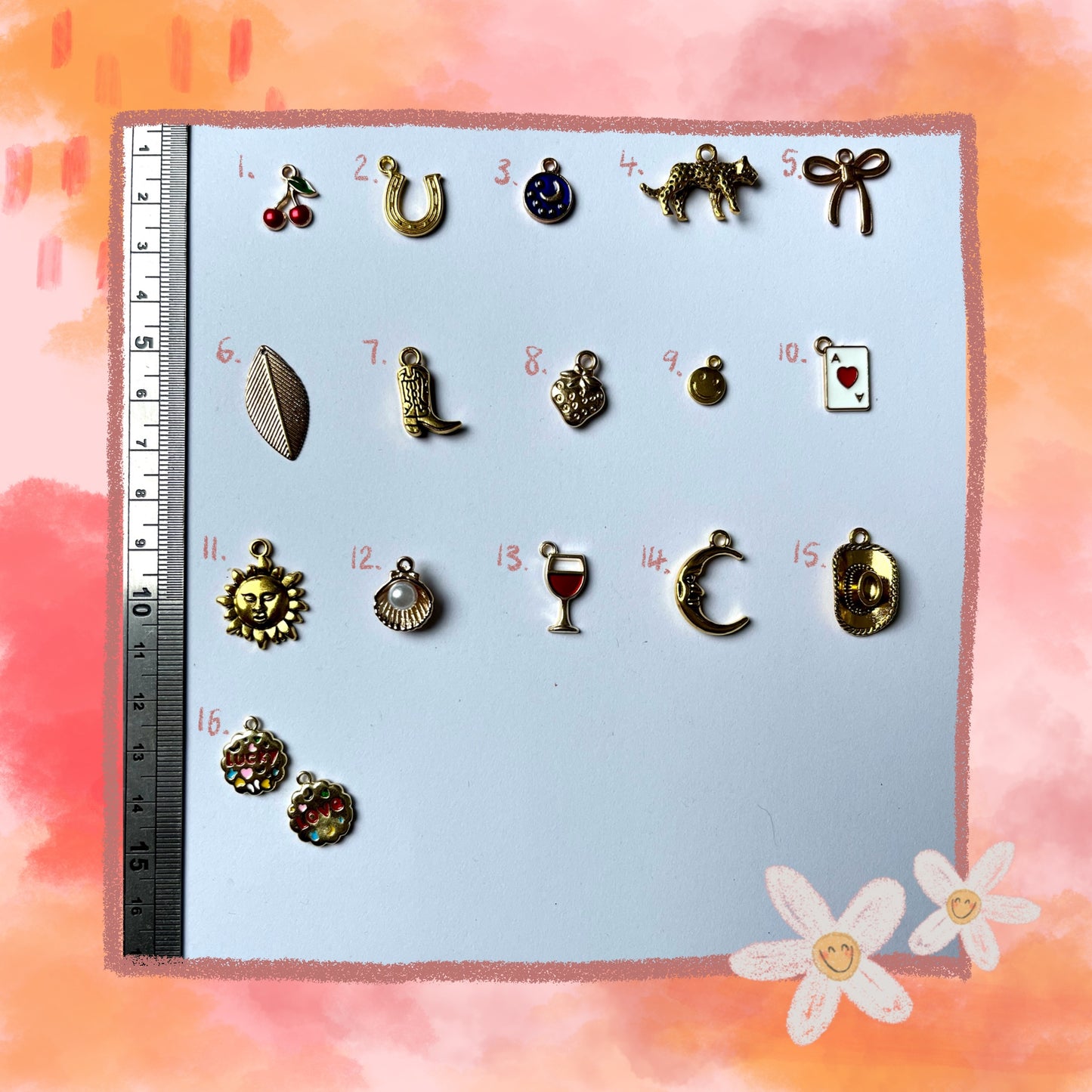 GOLD CHARMS for custom jewellery