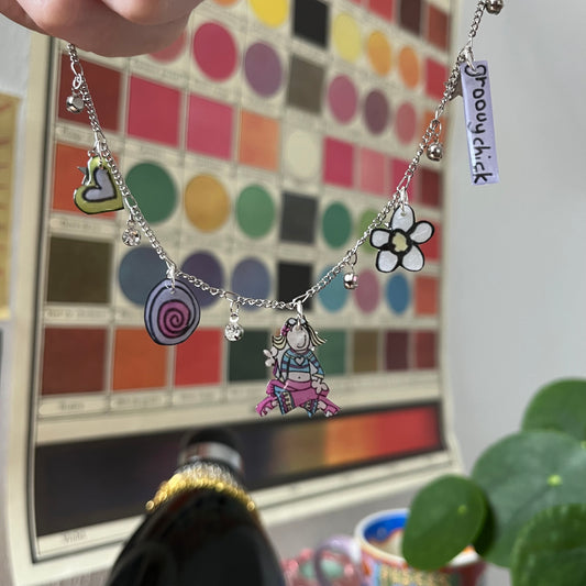 ‘groovy chick’ necklace