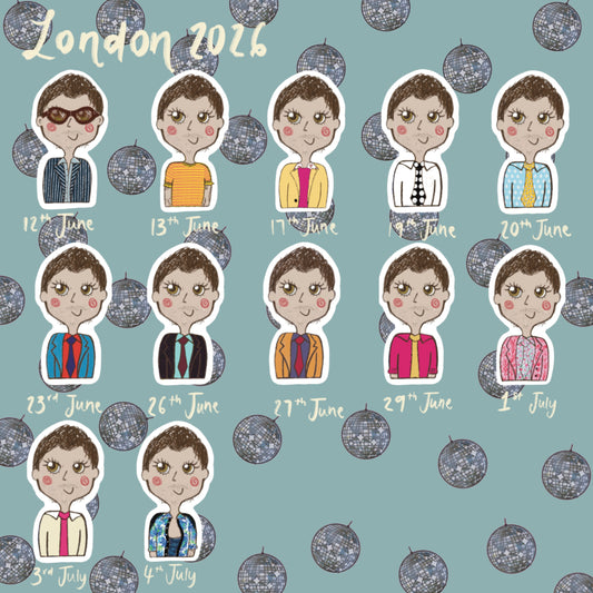 ‘together together ‘26’ LONDON stickers
