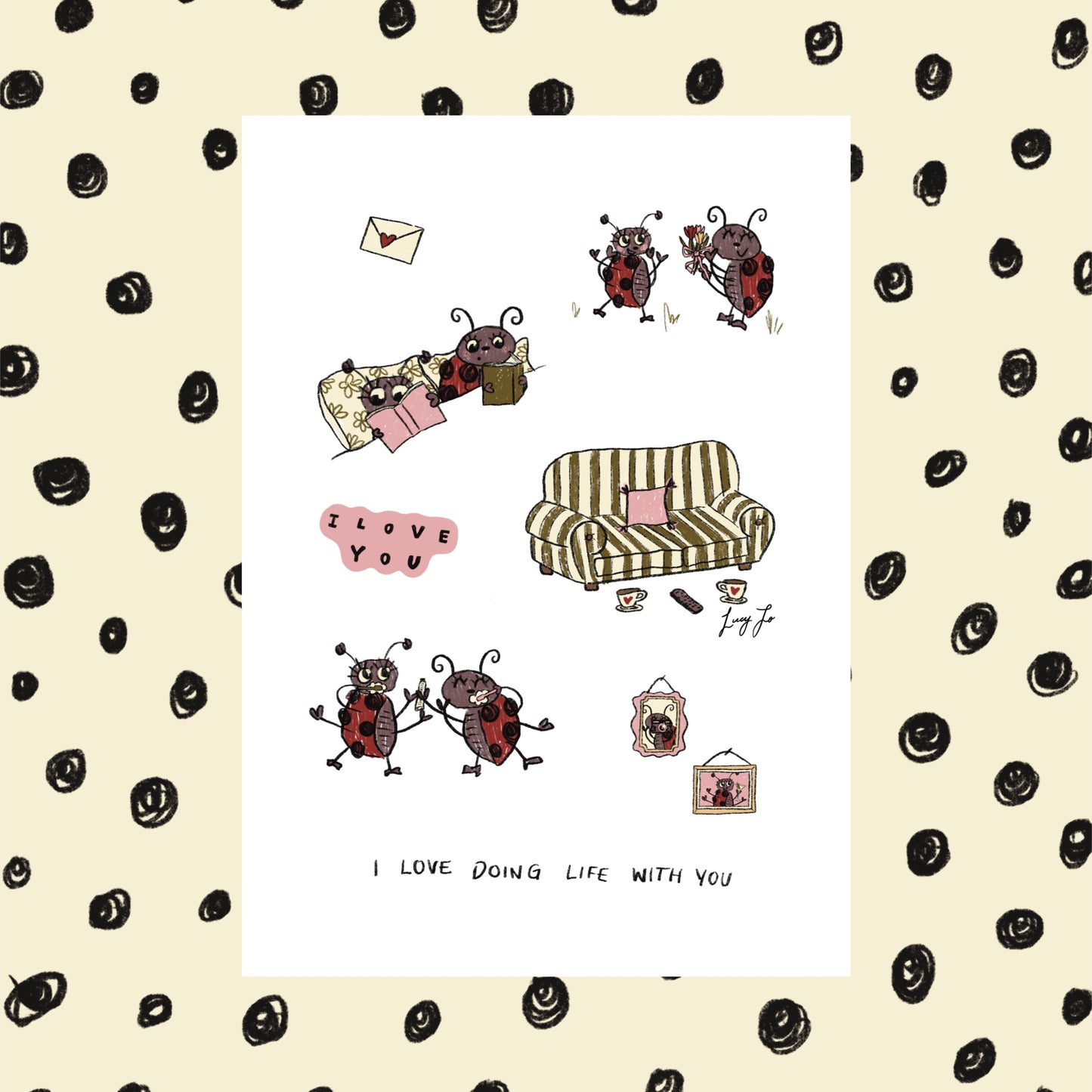 ‘i love doing life with you’ print