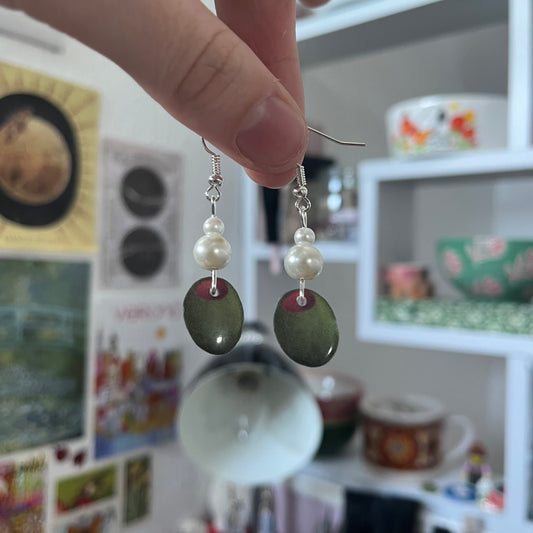 ‘olive you’ earrings