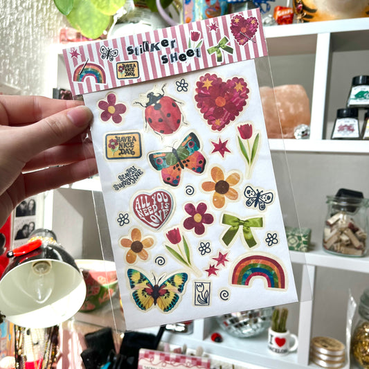 ‘have a nice day’ sticker sheet
