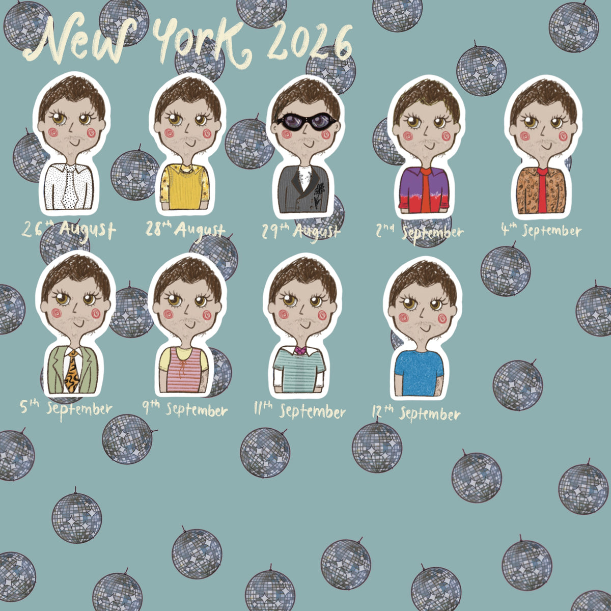 ‘together together ‘26’ NEW YORK stickers
