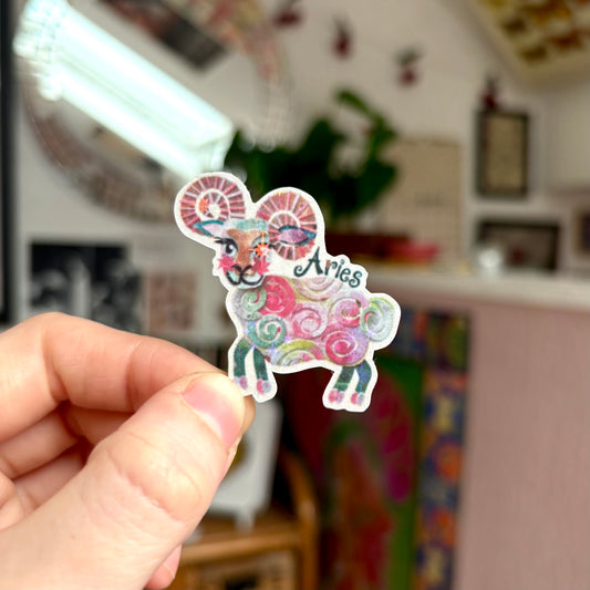 ‘aries’ zodiac sticker