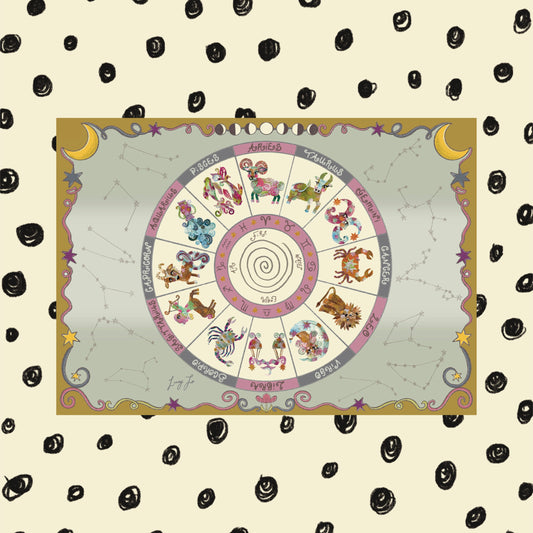‘the zodiac wheel’ print