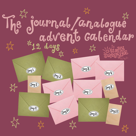 PRE ORDER: journaling/analogue advent calendar