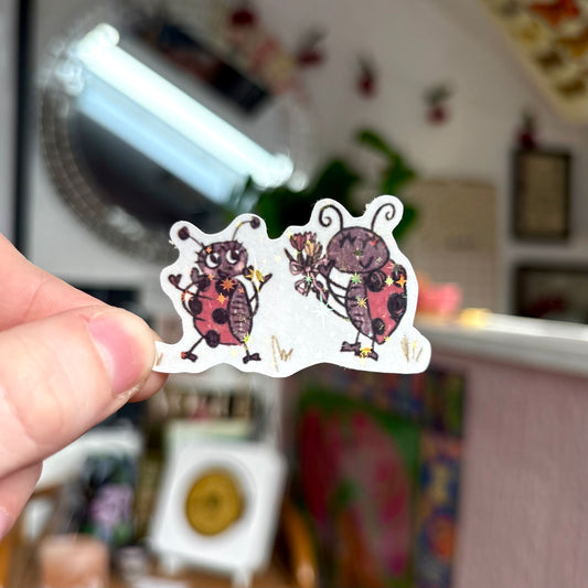 ‘flowers for you!’ sticker