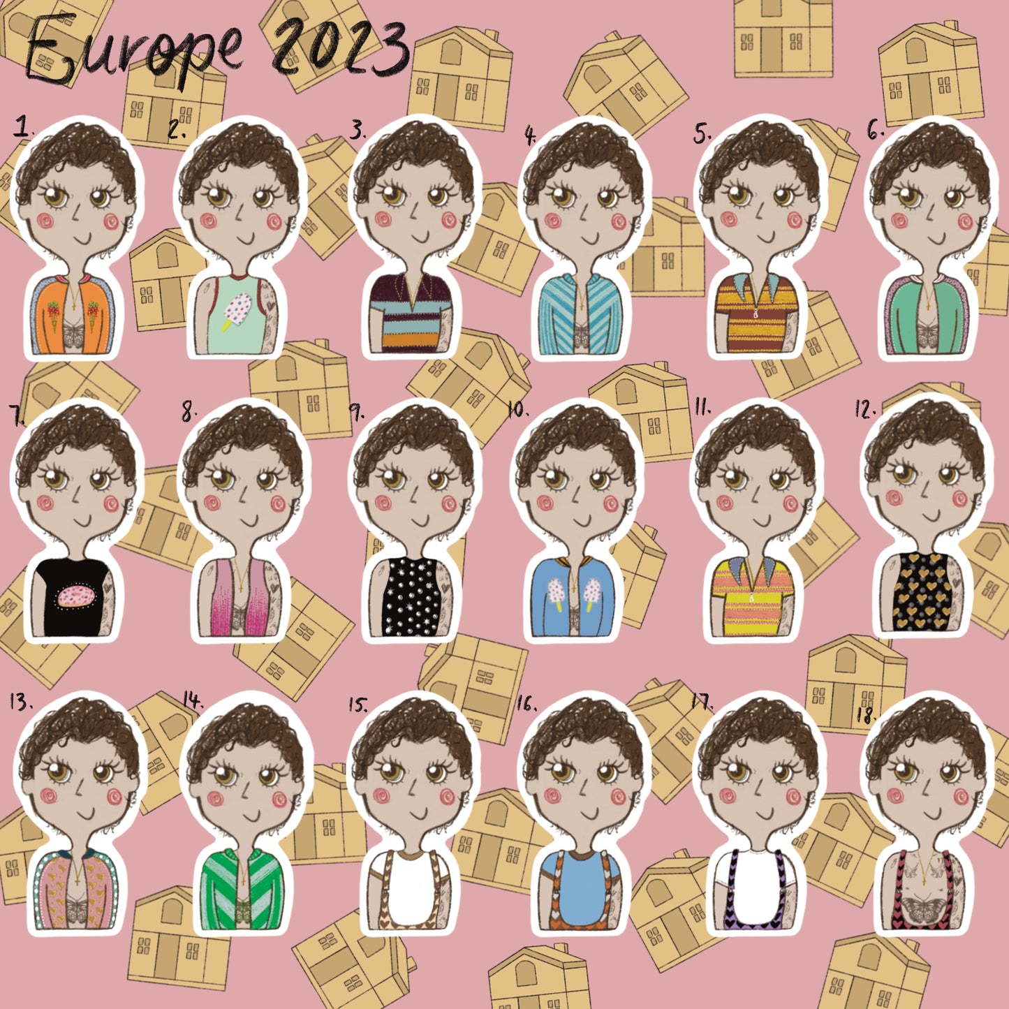‘love on tour ‘23’ EUROPE stickers