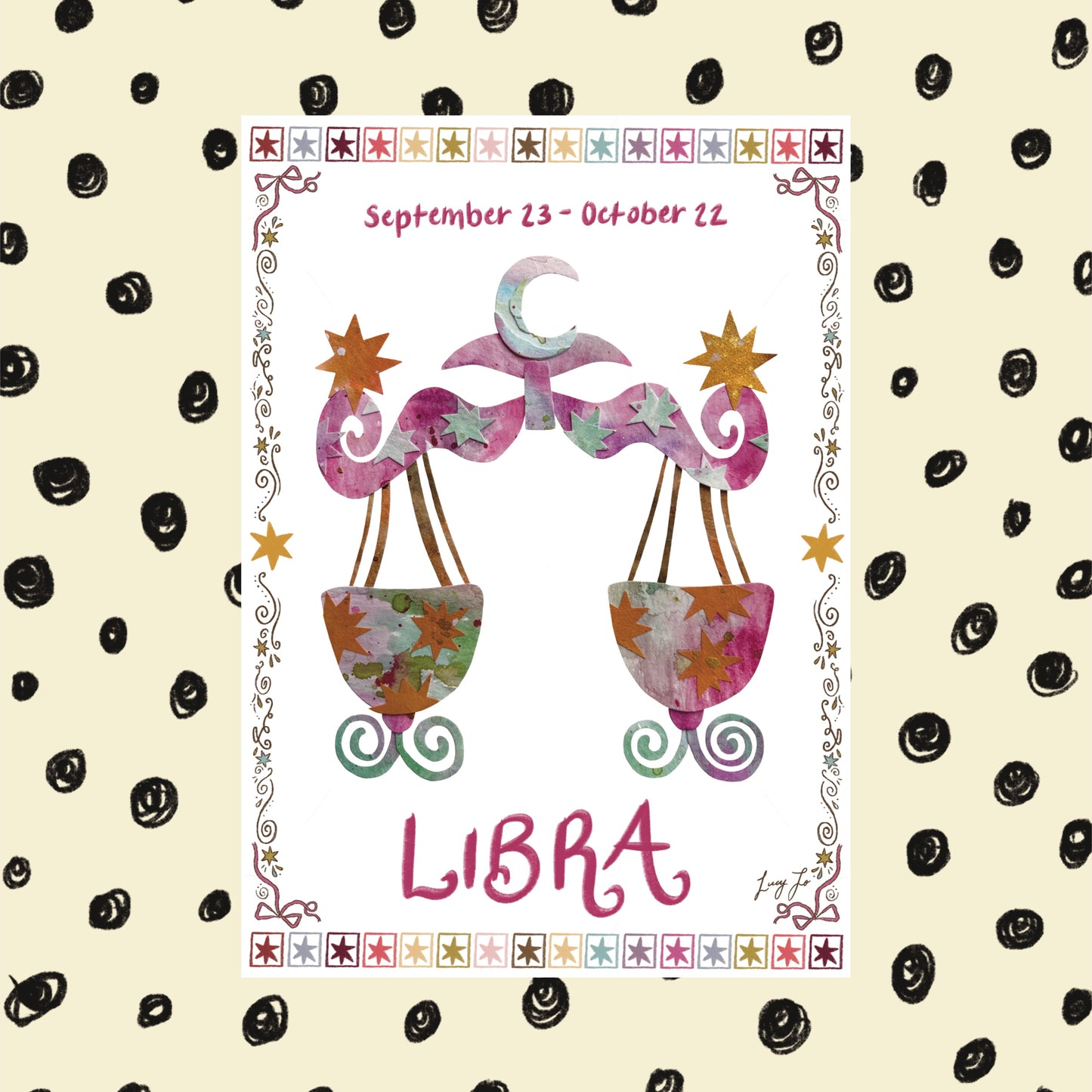 ‘libra zodiac’ print