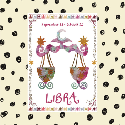 ‘libra zodiac’ print