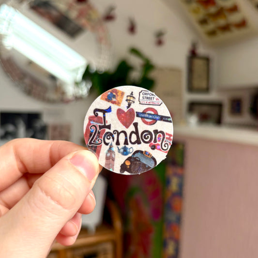 ‘i love london’ sticker