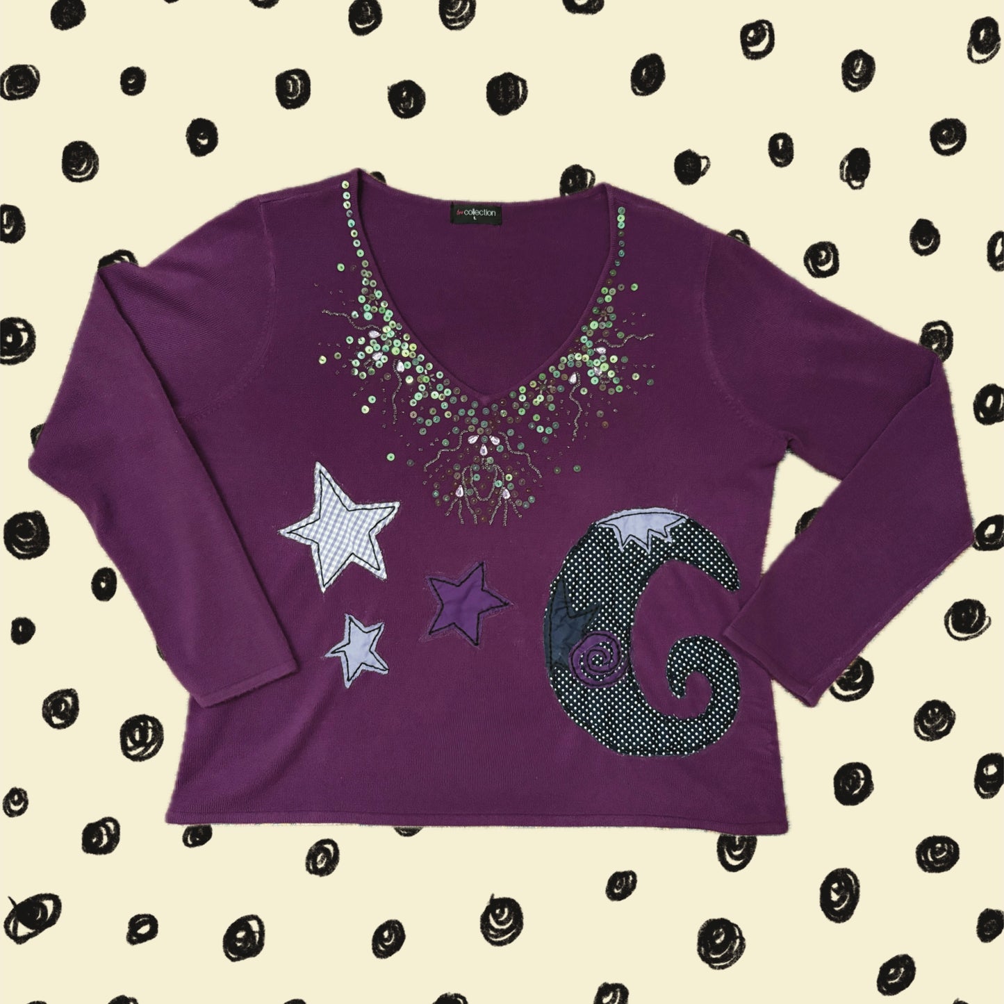 ‘celestial’ upcycled top