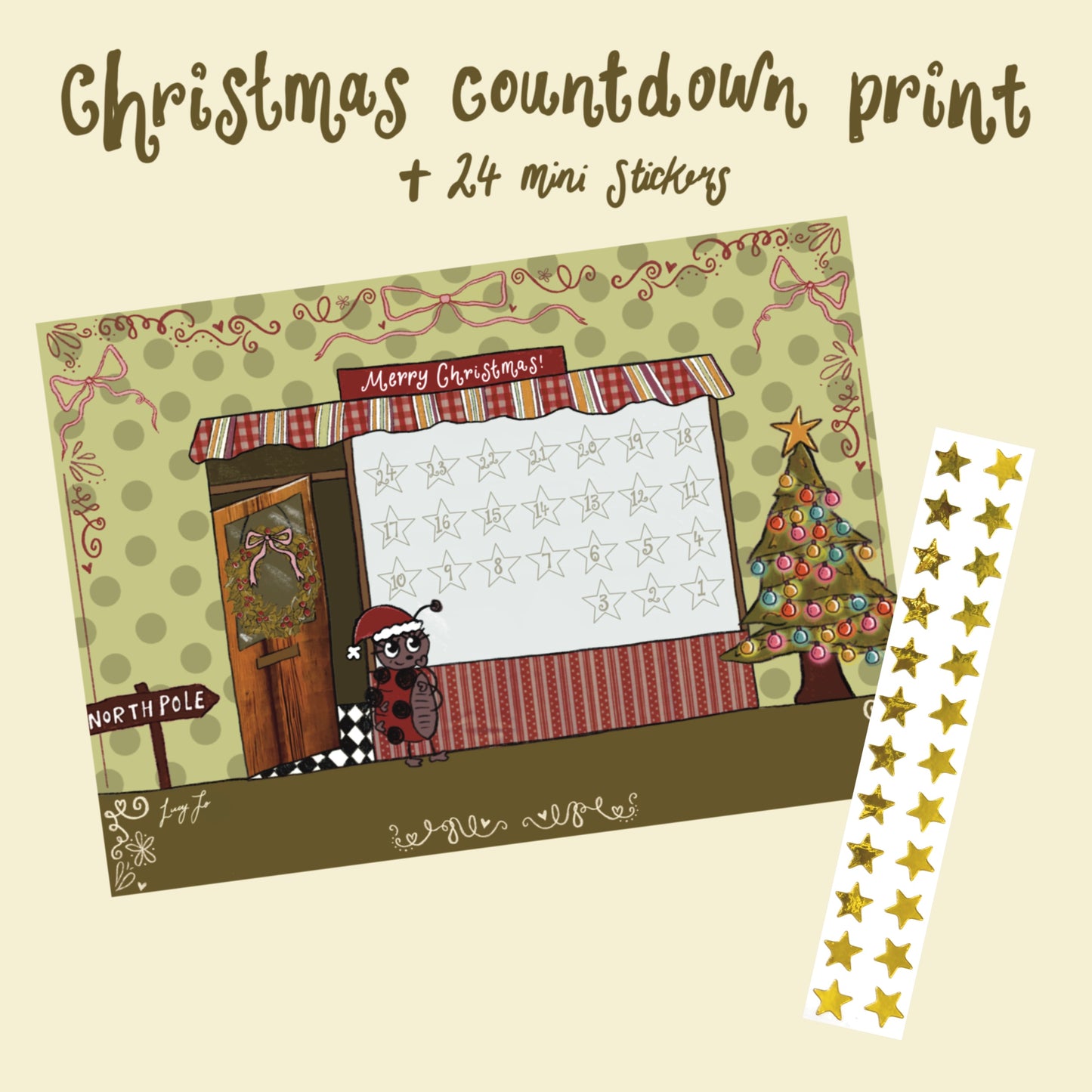 PREORDER: print + sticker advent calendar