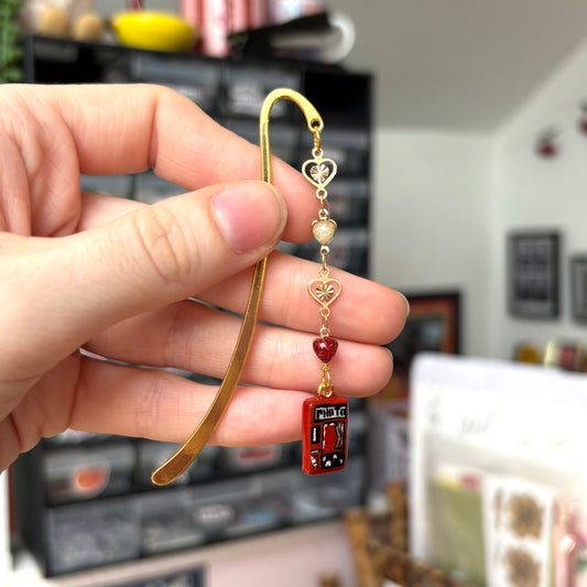 ‘photobooth’ charm bookmark (gold, no.2)