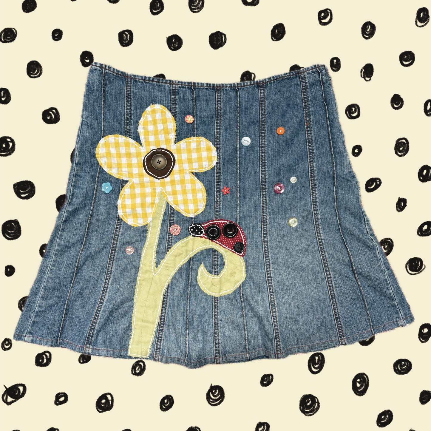 ‘the garden’ upcycled skirt