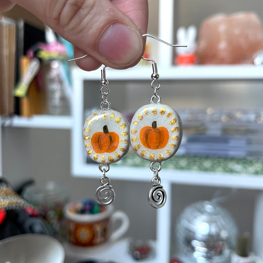 ‘pumpkin’ earrings (silver)