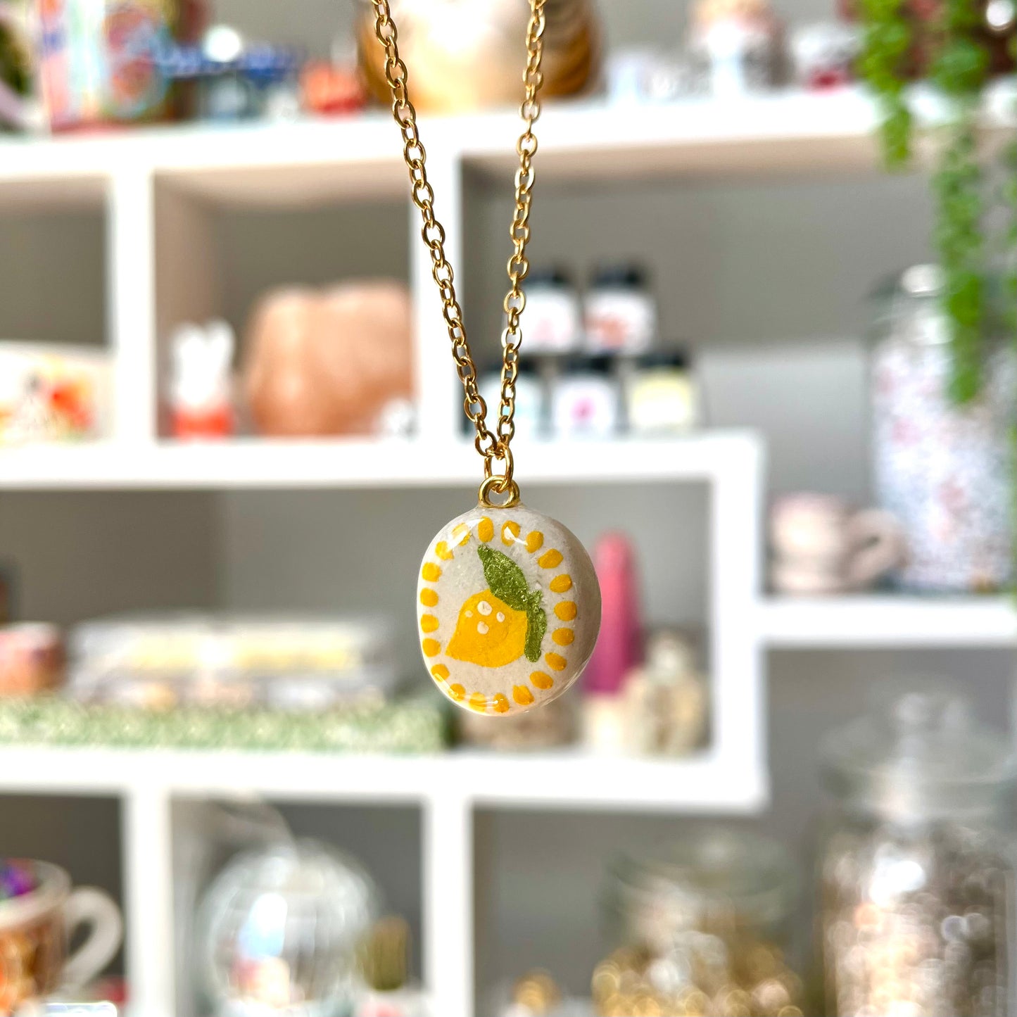 ‘lemon sorbet’ necklace